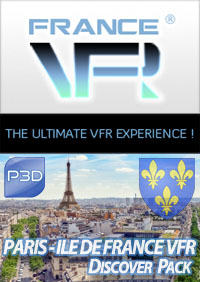 VFR Discover Pack Ile de France pour P3D