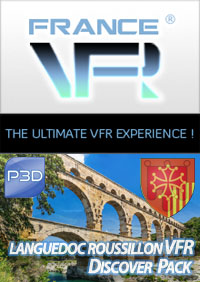 VFR Discover Pack Languedoc-Roussillon pour P3D