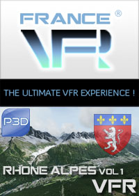 Rhone-Alpes VFR Vol.1 (nord) pour P3D